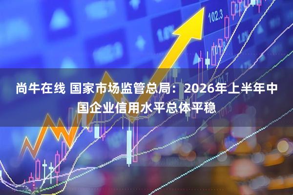 尚牛在线 国家市场监管总局：2026年上半年中国企业信用水平总体平稳